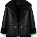 NYXELLE OVERSIZED SHEARLING AVIATOR JACKET