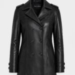 NYXORA DOUBLE-BREASTED LEATHER COAT