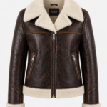 ROVENA SHEARLING AVIATOR JACKET