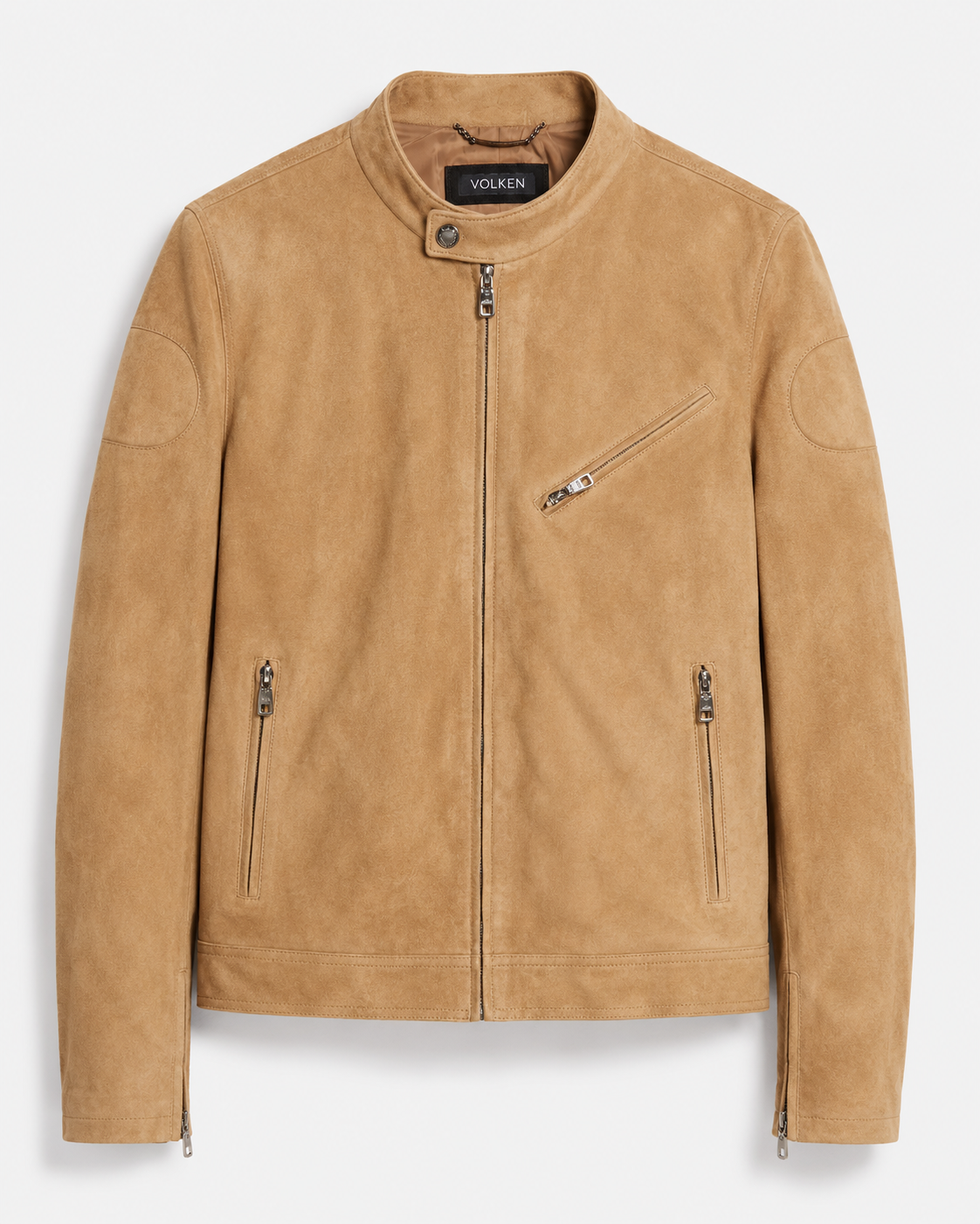 VANTON SUEDE ZIP JACKET