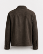 VAREK SUEDE CARGO SHIRT JACKET BACK