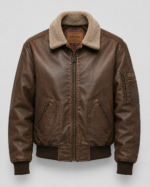 VARKON LEATHER BOMBER JACKET