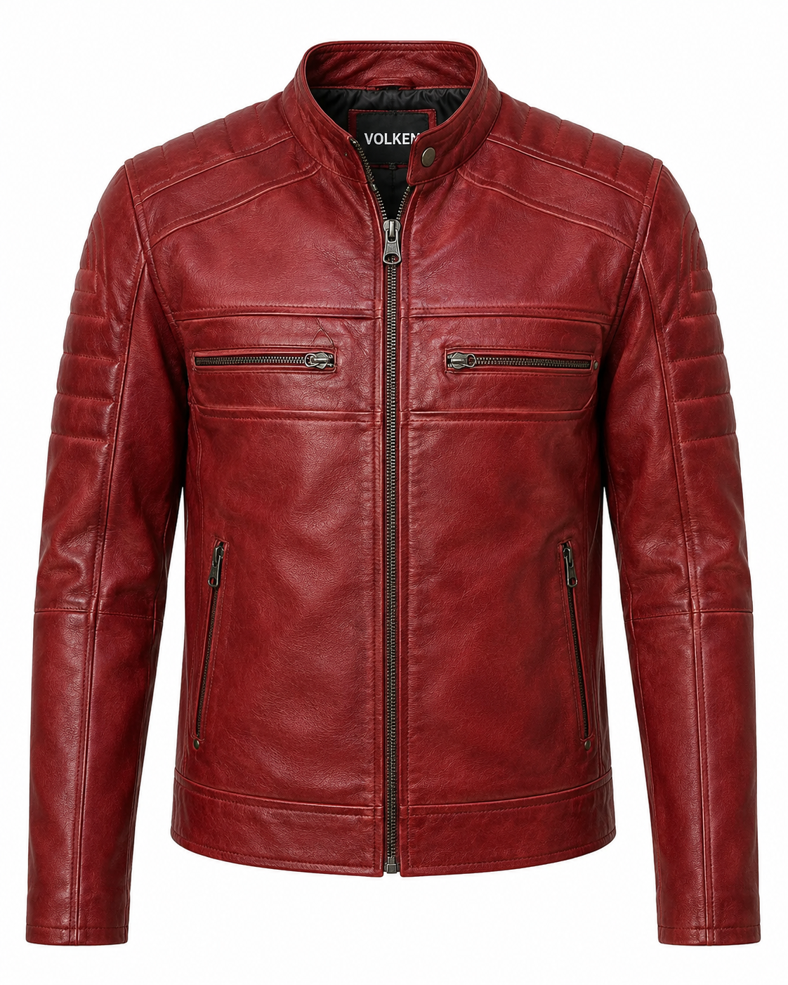 VARNEL LEATHER RACER JACKET