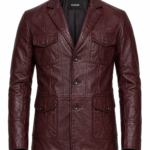 VARNEX UTILITY LEATHER BLAZER