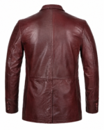VARNEX UTILITY LEATHER BLAZER BACK