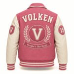 PEOPLE'S HERITAGE WOMEN'S VARSITY JACKET BACK
