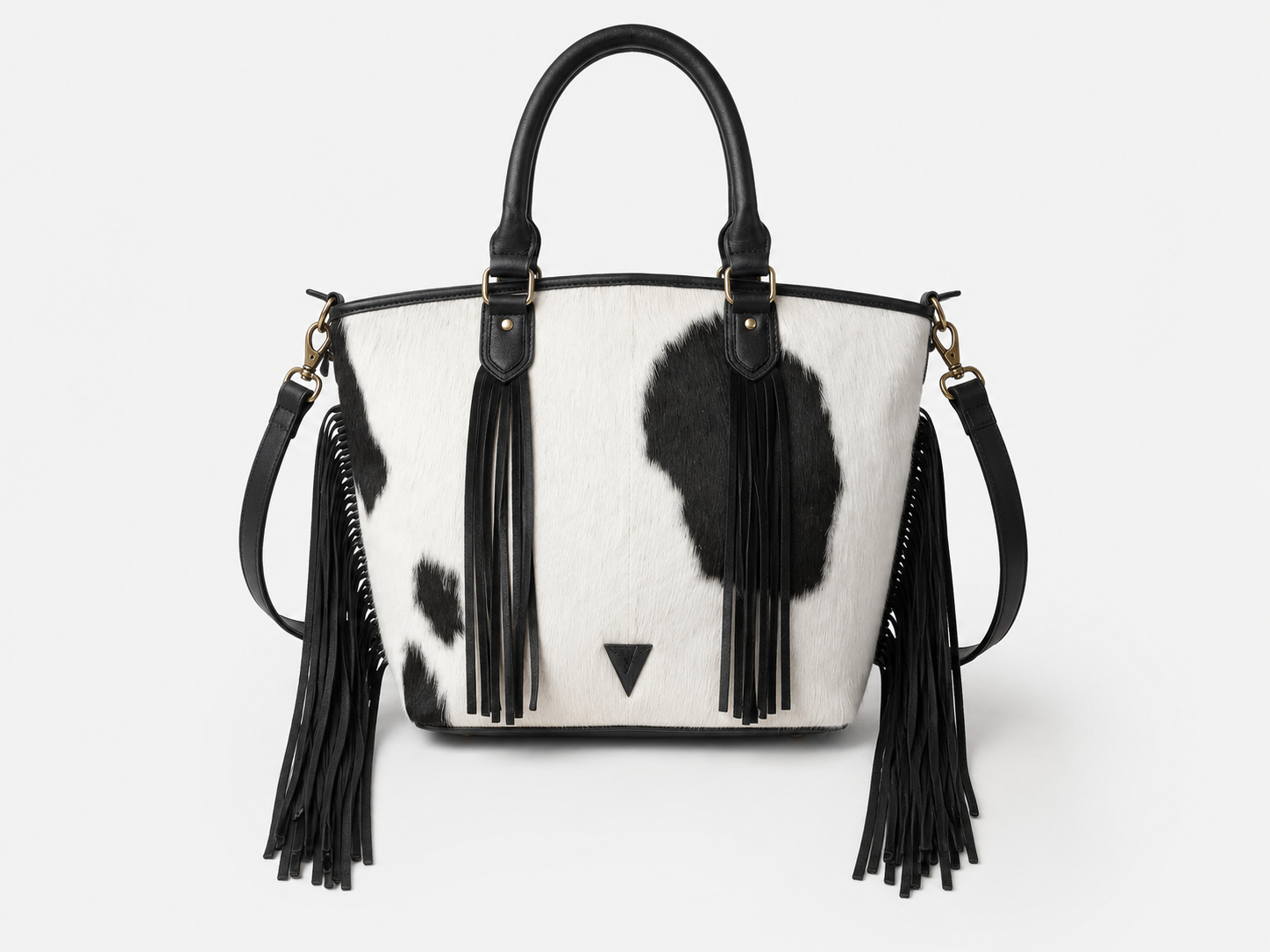 VAYDEN COWHIDE FRINGE TOTE
