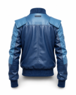 VAYRON LEATHER BOMBER JACKET BACK