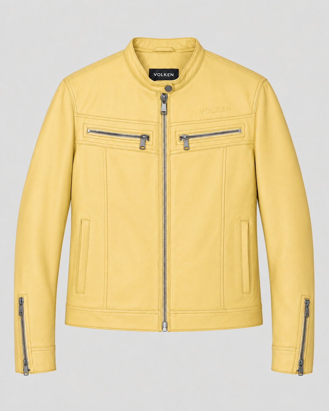 VELMORA LEATHER RACER JACKET
