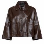 VERAYA LEATHER POCKET BLAZER