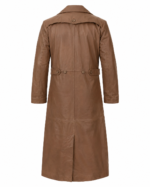 VEYRON LEATHER TRENCH COAT BACK