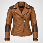 VIRELLA QUILTED LEATHER BIKER JACKET