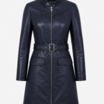 VORLENE LONG LEATHER COAT