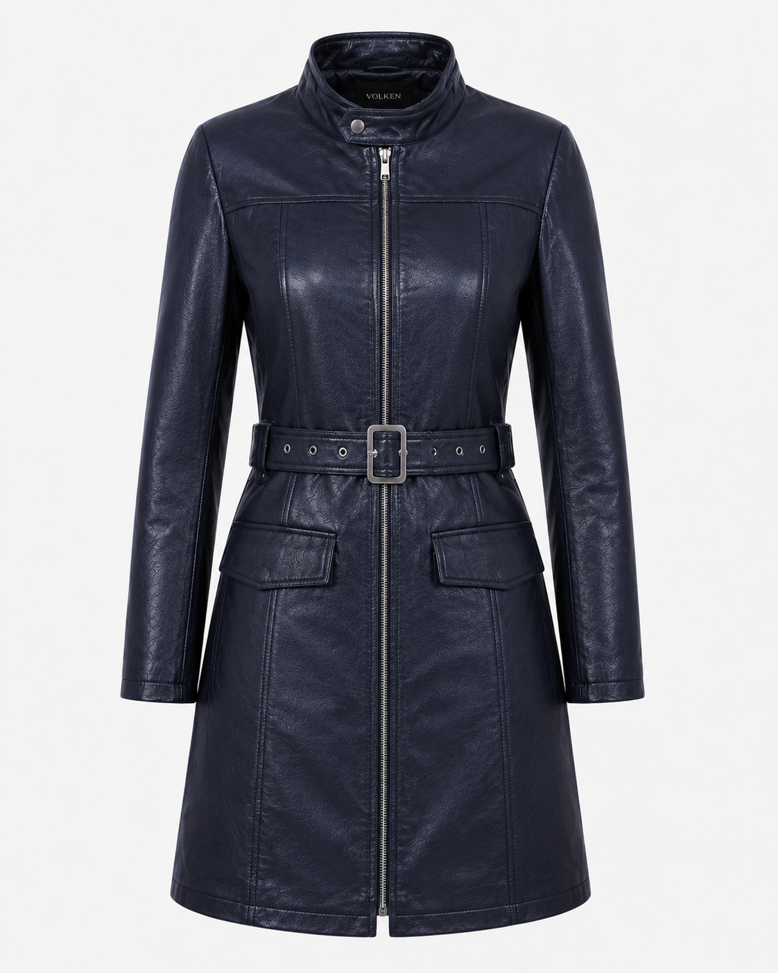 VORLENE LONG LEATHER COAT