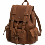 VORNEL DISTRESSED LEATHER TRAVEL BACKPACK