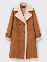 WELNORA SUEDE SHEARLING COAT