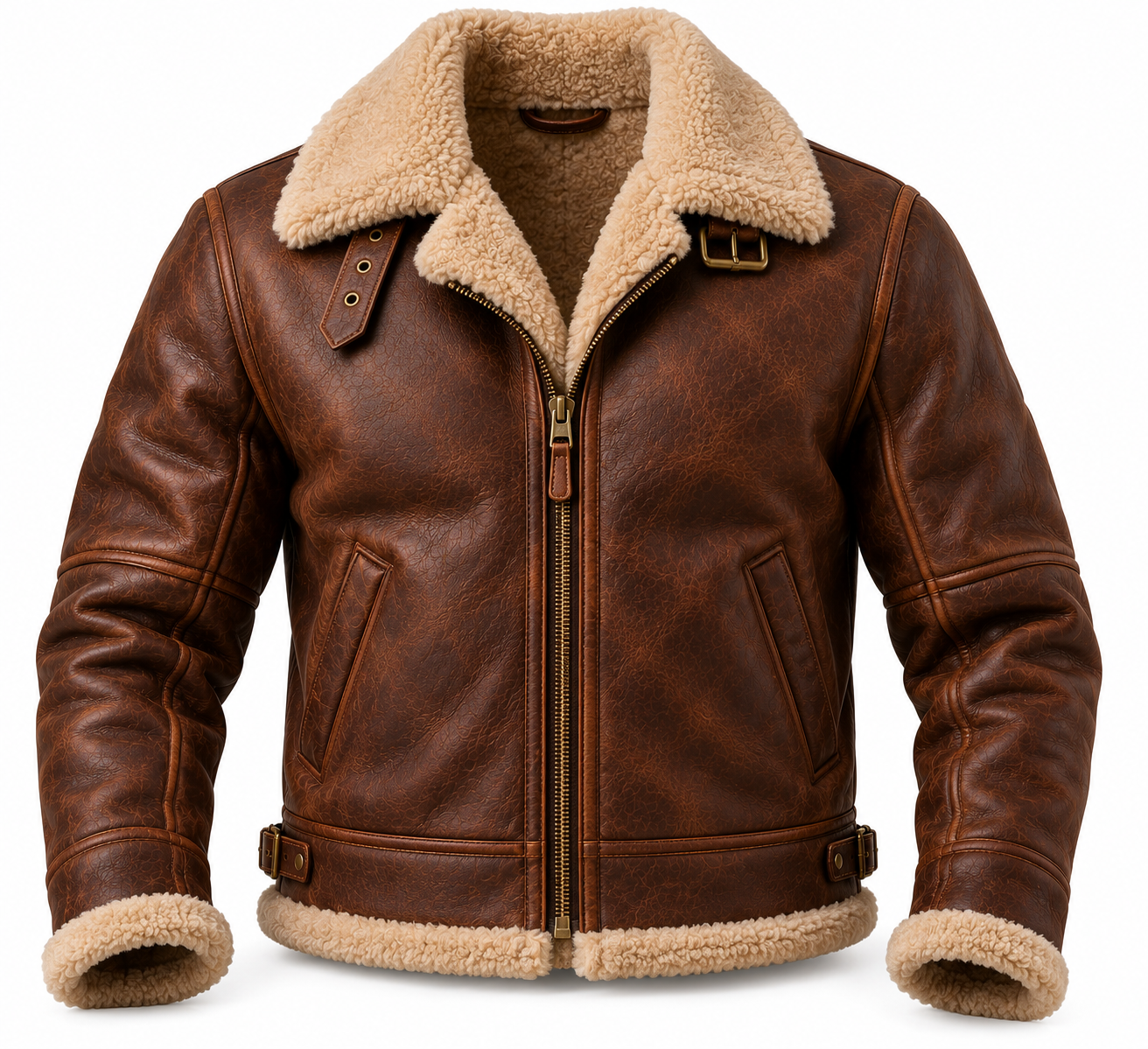 mens shearling jacket thumbnail
